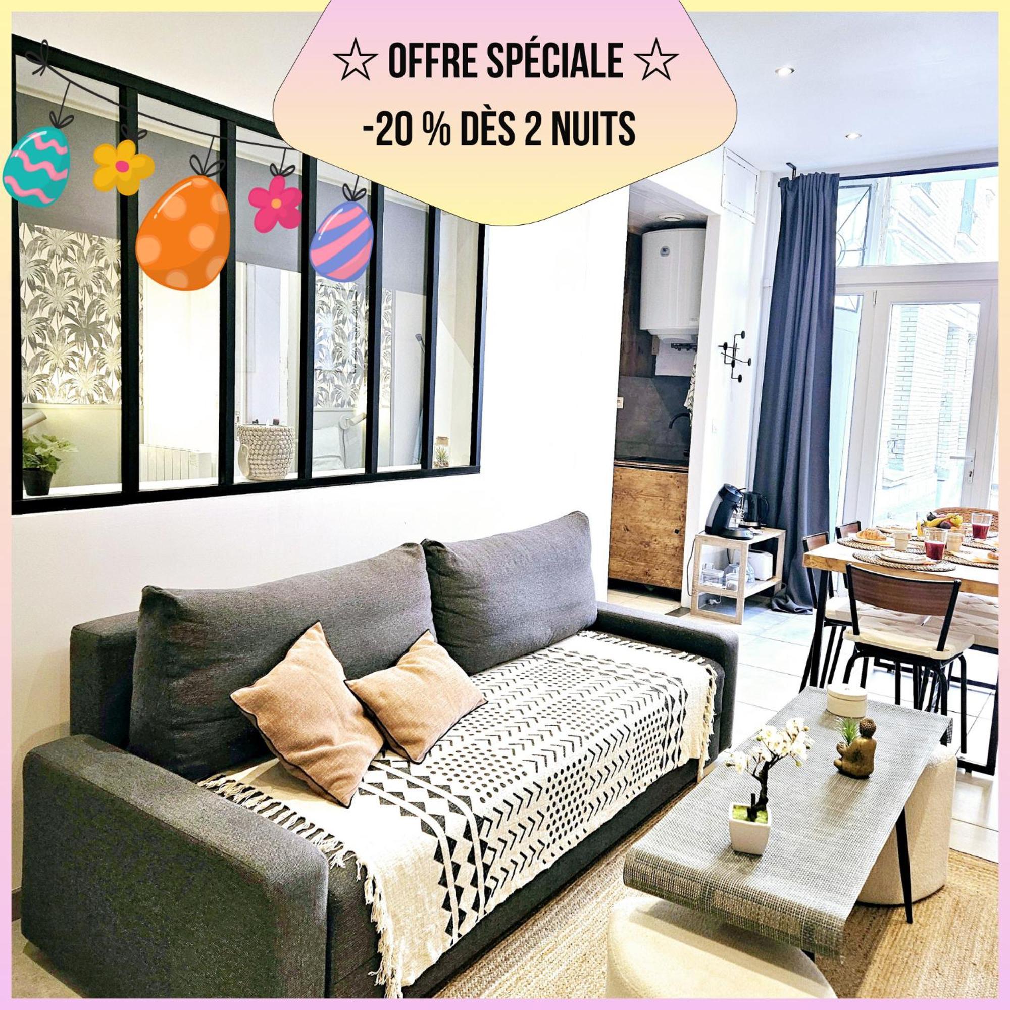 Refuge Urbain - Ideal Pro, Familles & Amis - Le Calme En Hypercentre - Wifi Haut Debit - Netflix - Machine A Laver - Gare, Cathedrale, Commerces, Restaurants & Transports En Commun A Moins De 10 Minutes A Pied Reims Exterior foto
